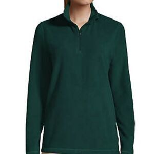 LANDS' End Ltwght Fleece Qtr-Zip Sweater